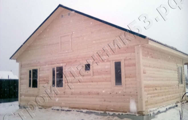 2 брусовой дом од-11, 9×9, 81 м², вологодская область, посёлок кадуй (1)